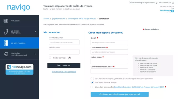 Comment obtenir une carte Navigo！！